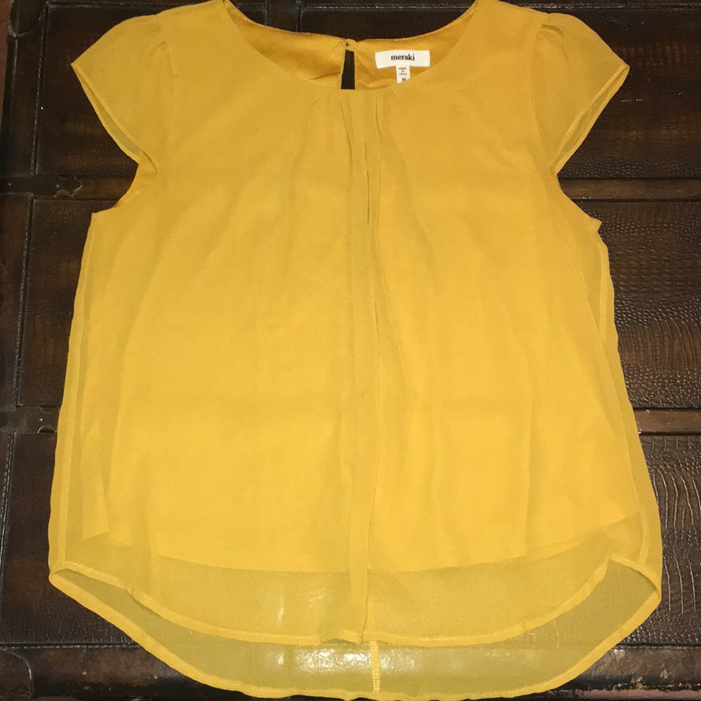 Beautiful mustard blouse